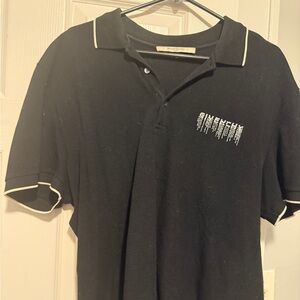 Givenchy Black Polo with White Trim